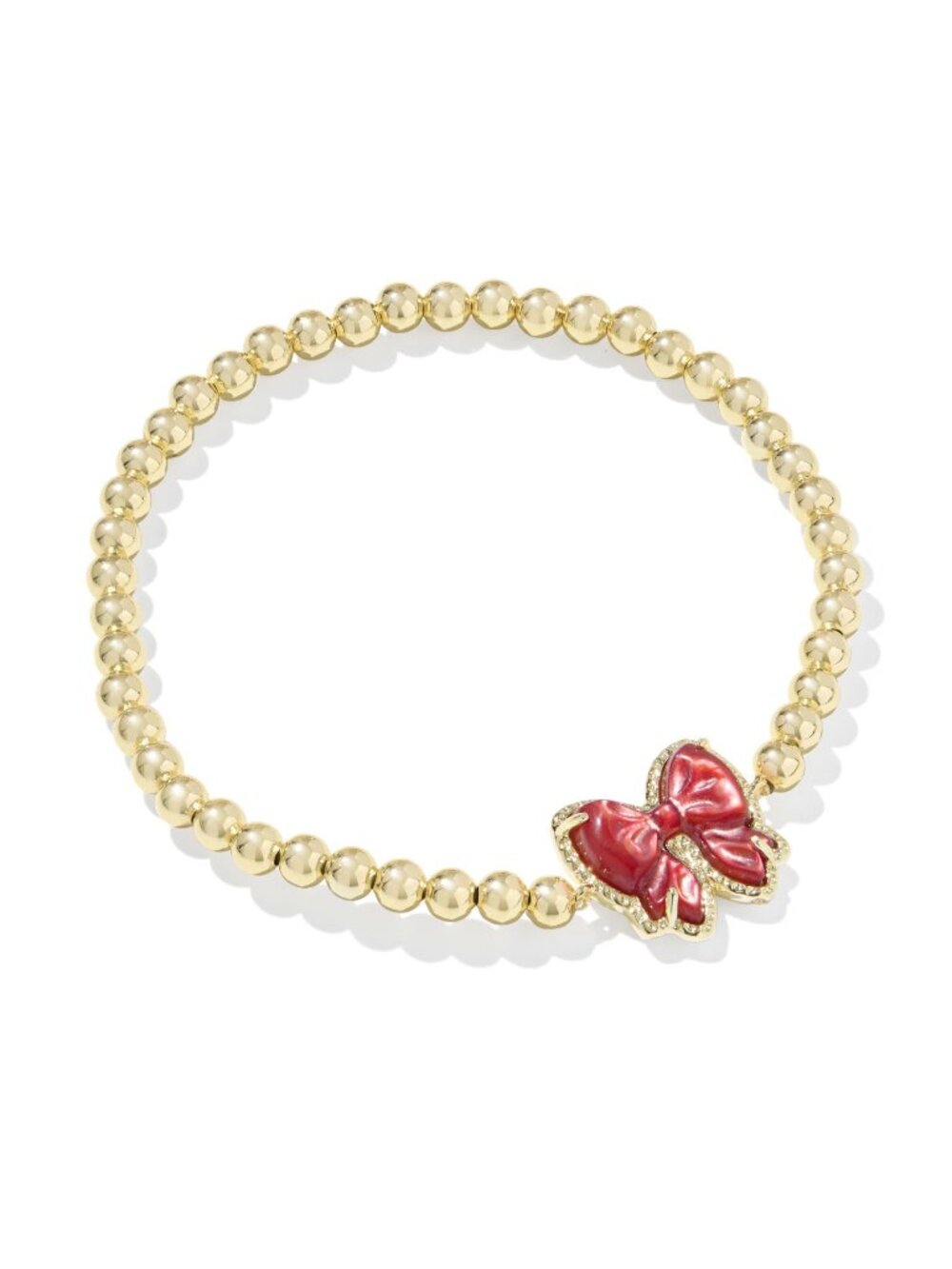Haley Bow Gold Stretch Bracelet
